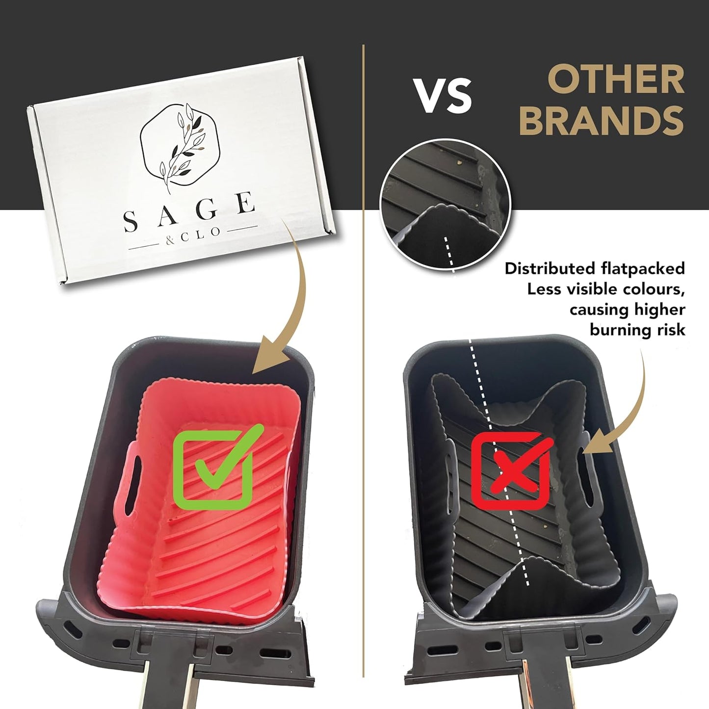 Sage & Clo Air Fryer Accessories Kit
